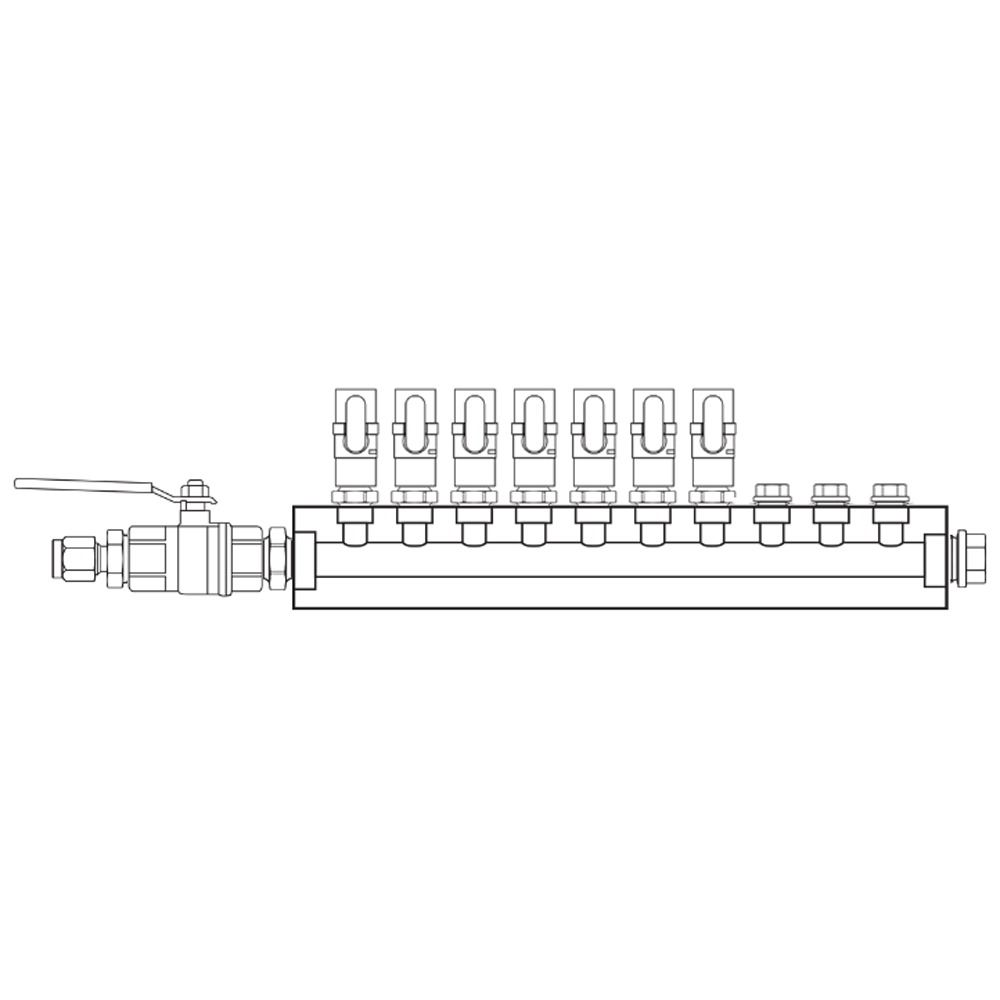 M1071021 Manifolds Brass