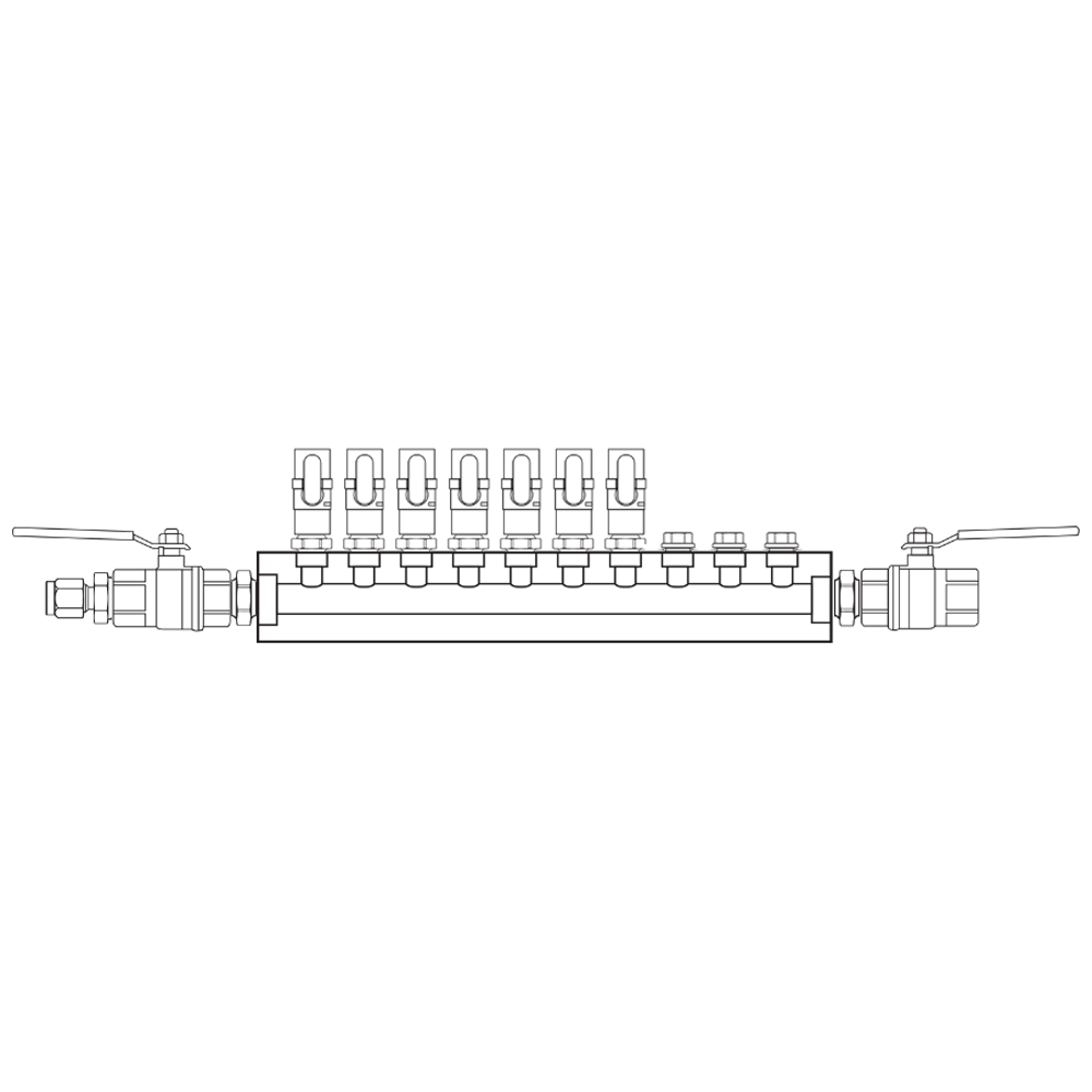 M1071032 Manifolds Brass