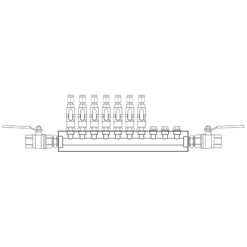 M1071112 Manifolds Brass