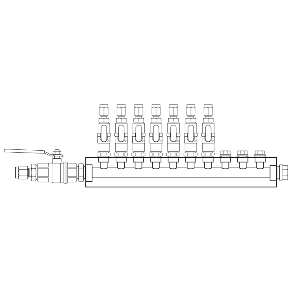 M1071121 Manifolds Brass