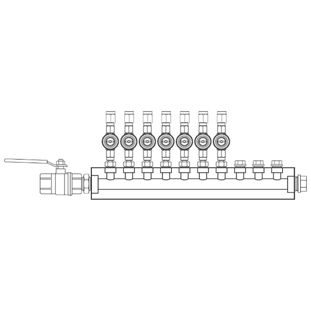 M1072011 Manifolds Brass