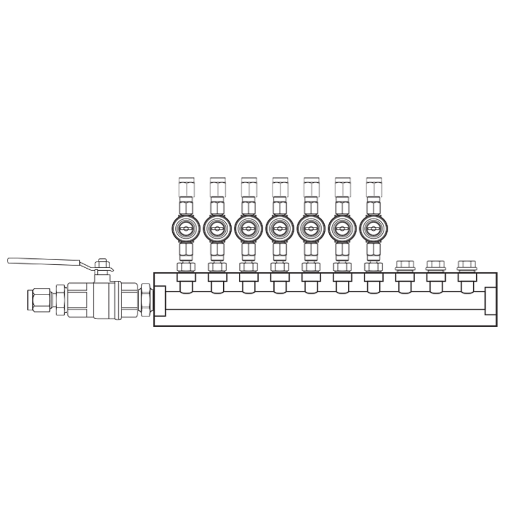 M1072020 Manifolds Brass