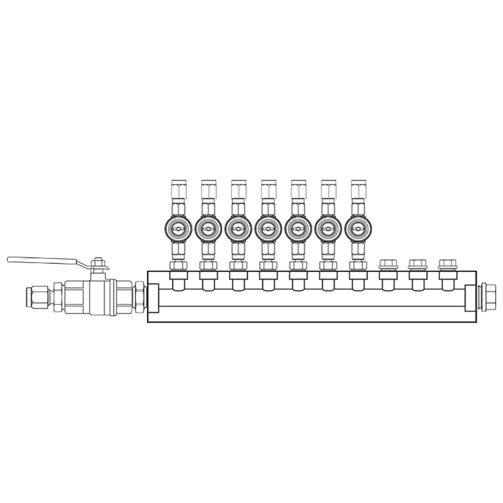 M1072021 Manifolds Brass