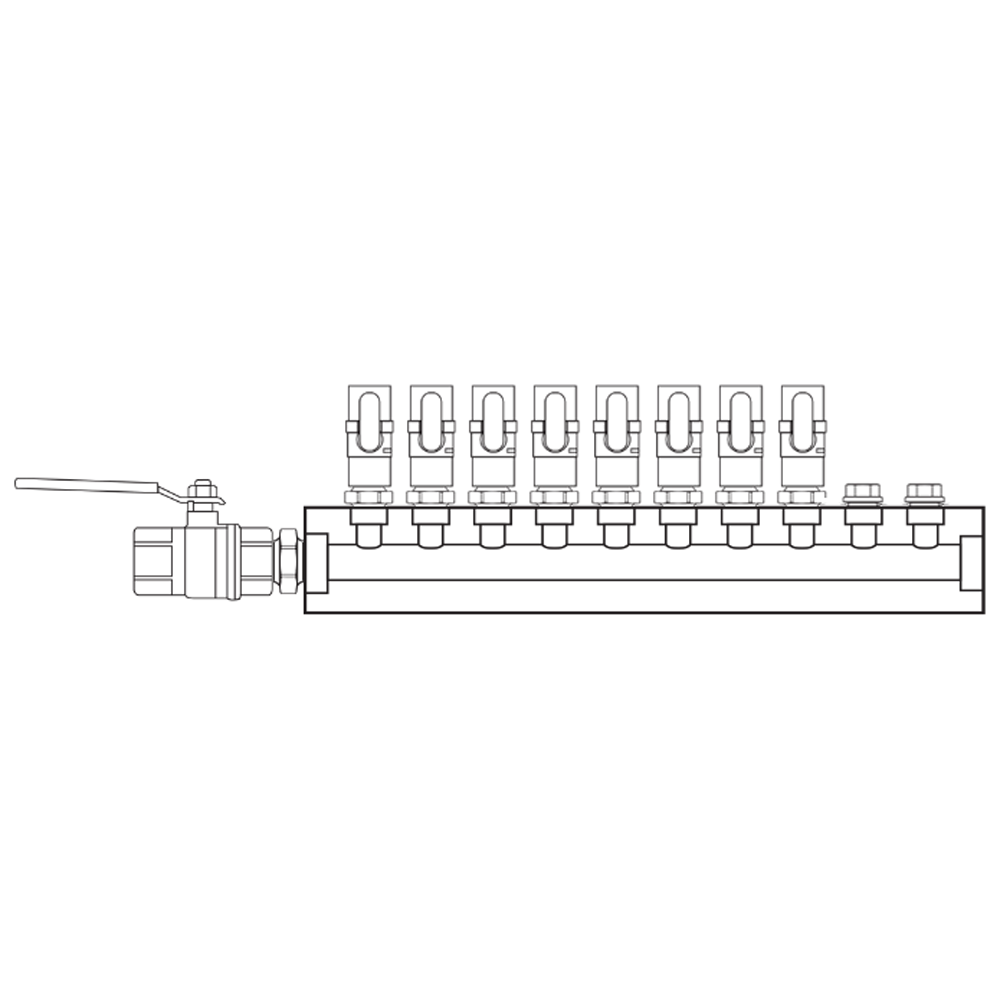 M1081010 Manifolds Brass