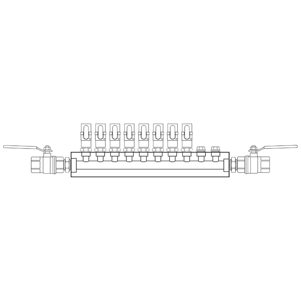 M1081012 Manifolds Brass