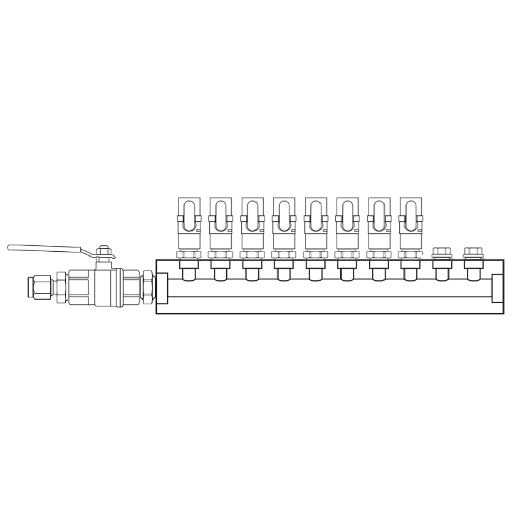 M1081020 Manifolds Brass