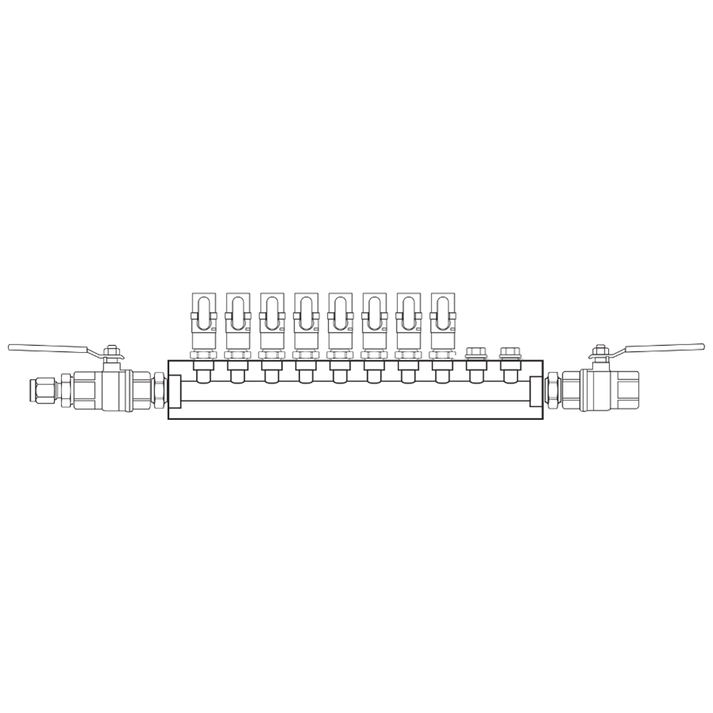 M1081022 Manifolds Brass