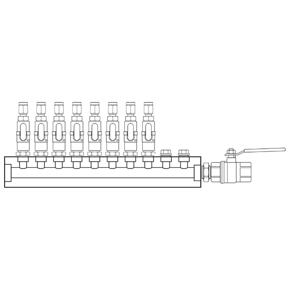 M1081102 Manifolds Brass