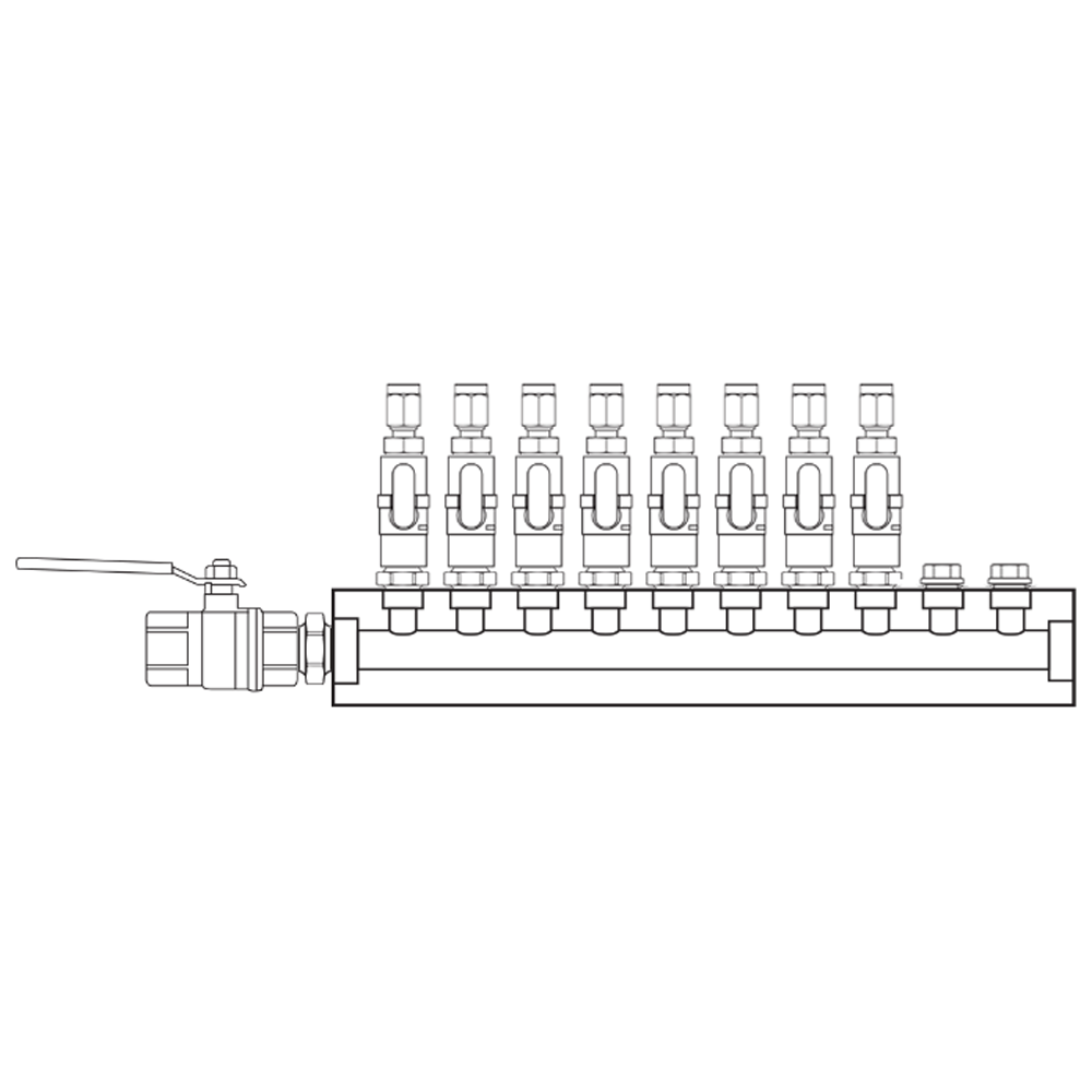 M1081110 Manifolds Brass