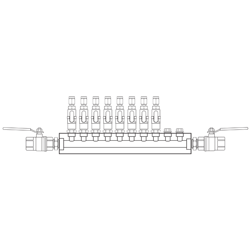 M1081112 Manifolds Brass