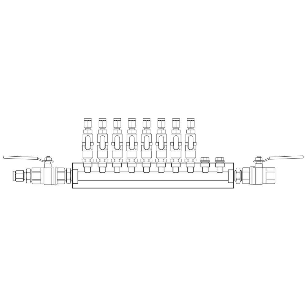 M1081132 Manifolds Brass