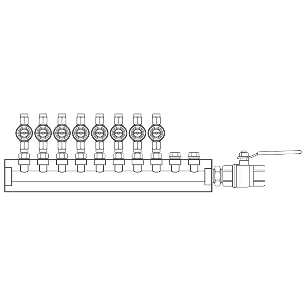 M1082002 Manifolds Brass