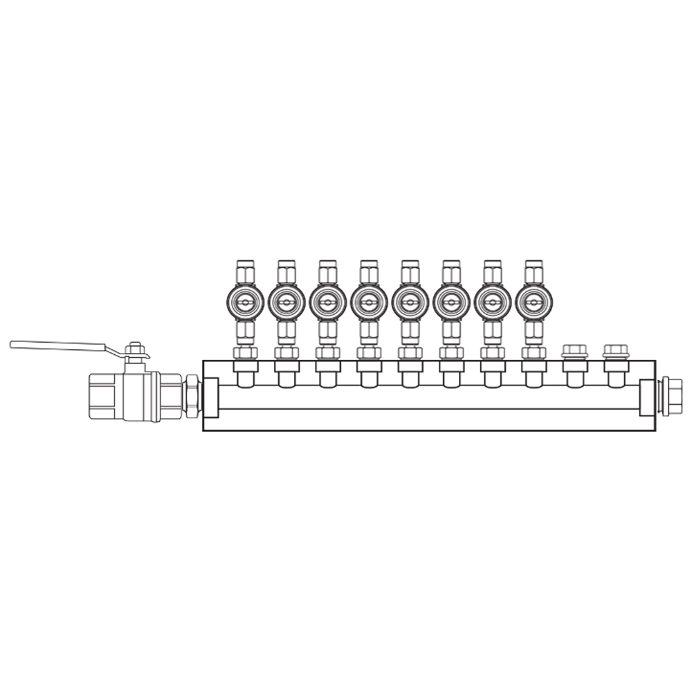 M1082011 Manifolds Brass