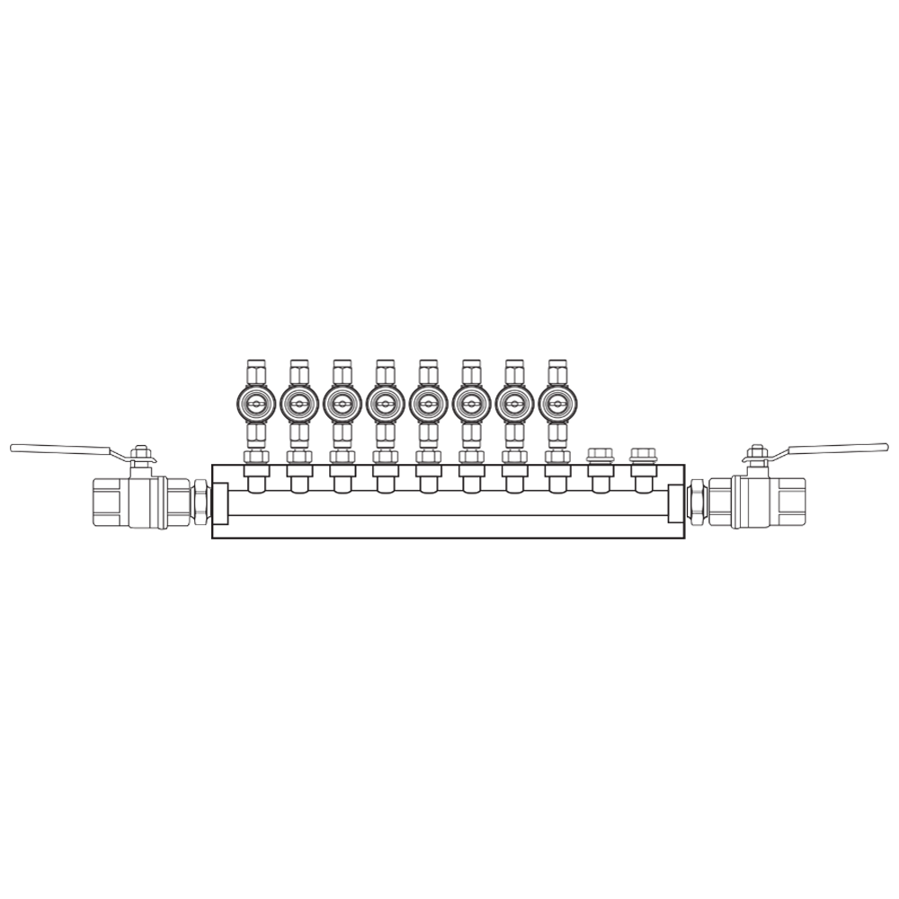 M1082012 Manifolds Brass