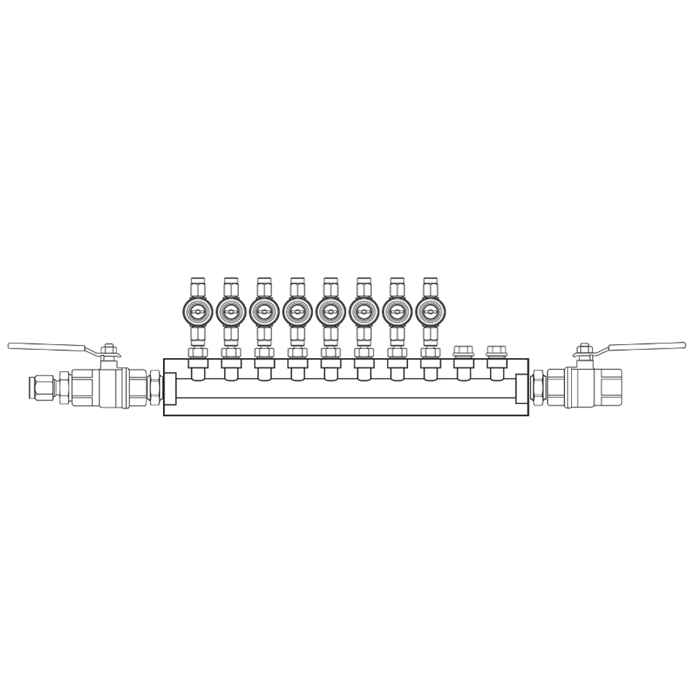 M1082042 Manifolds Brass