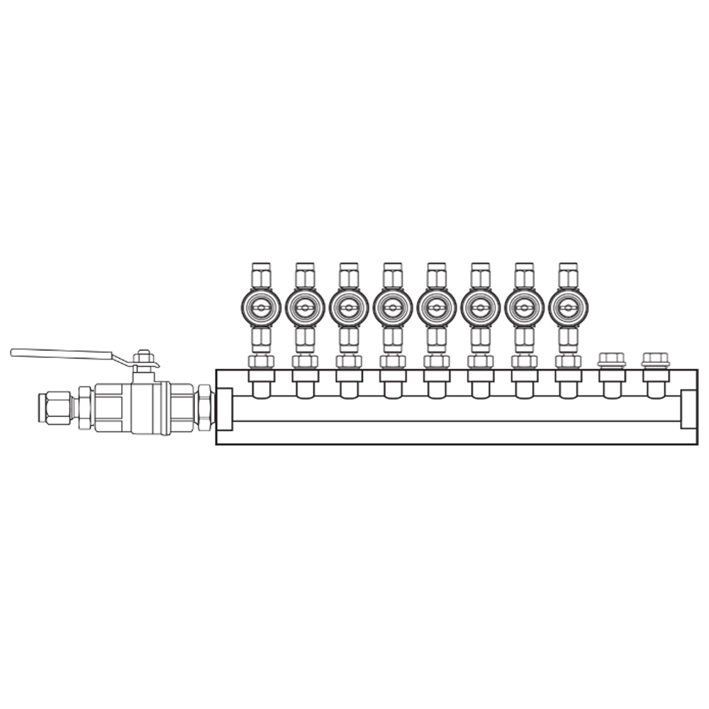 M1082050 Manifolds Brass