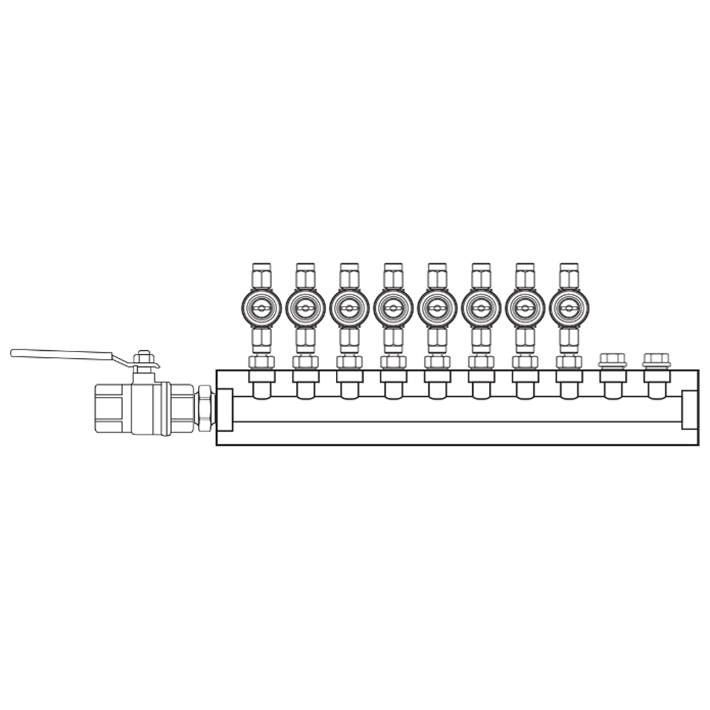 M1083010 Manifolds Brass