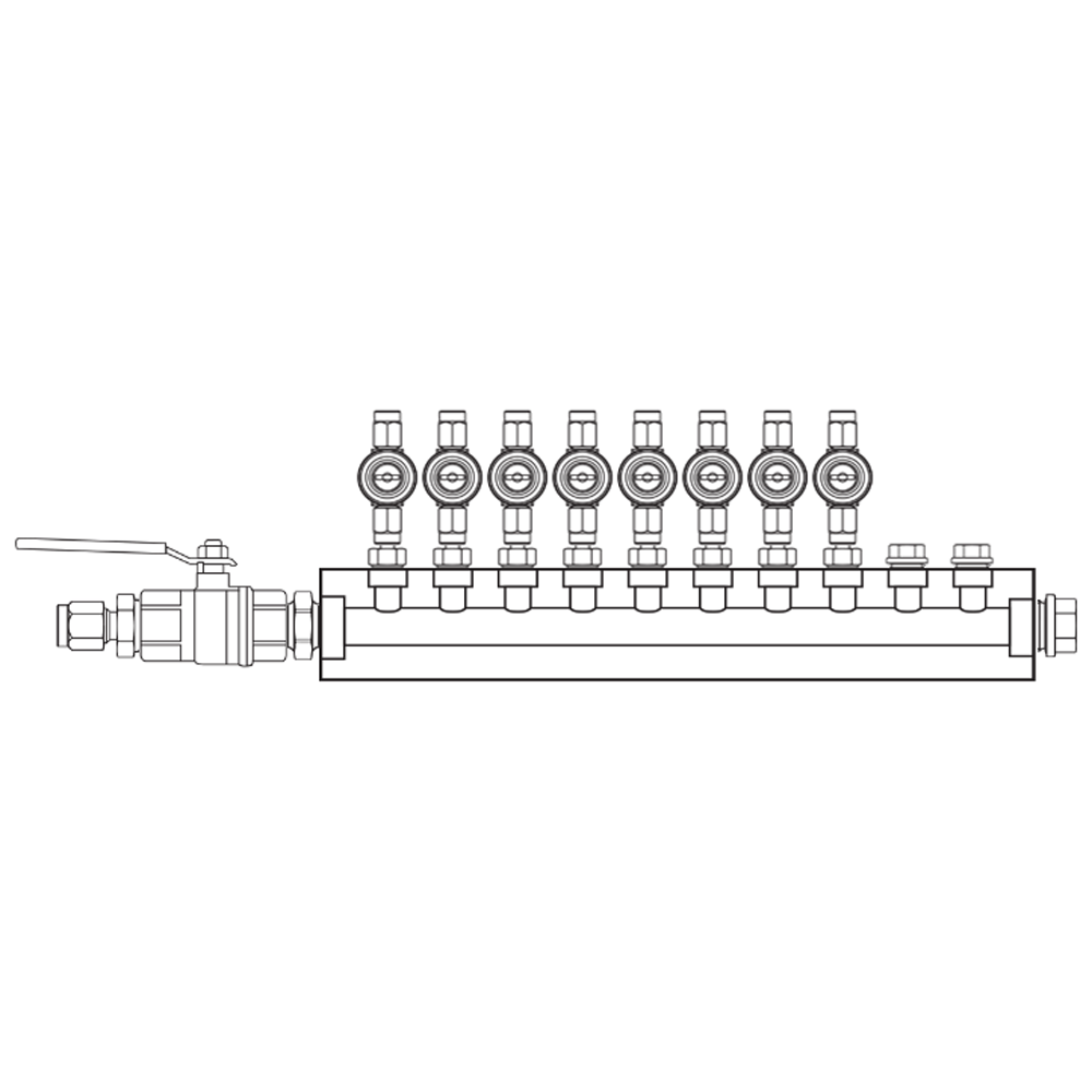 M1083021 Manifolds Brass