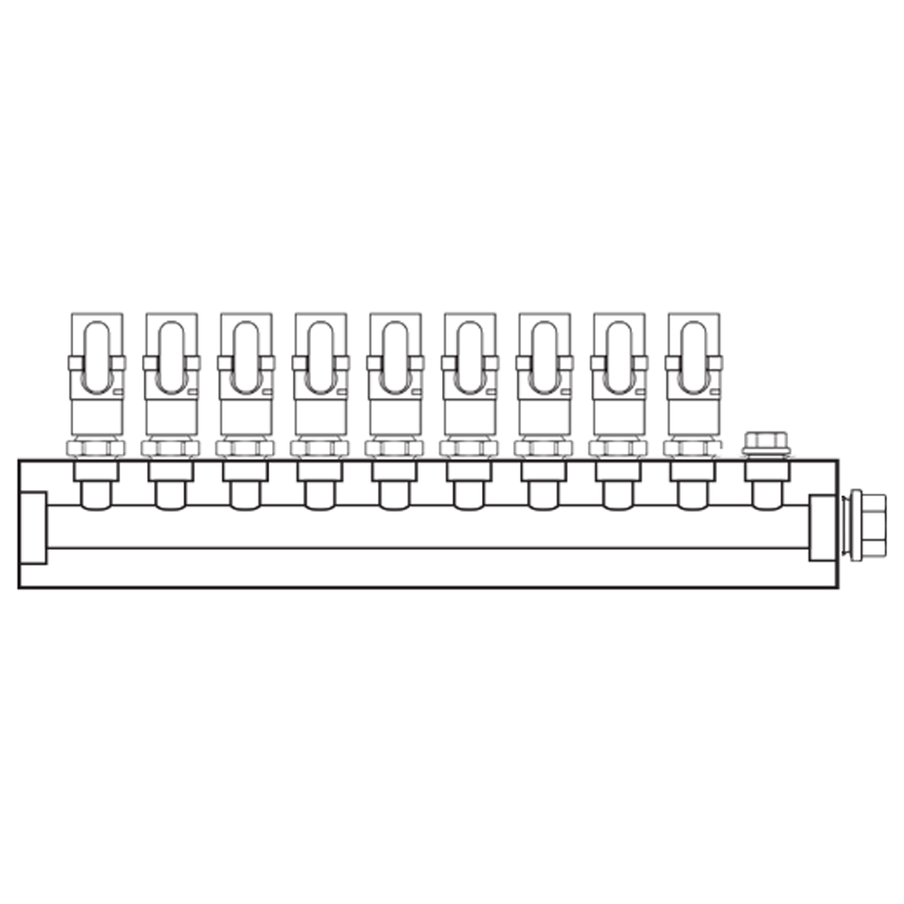 M1091001 Manifolds Brass