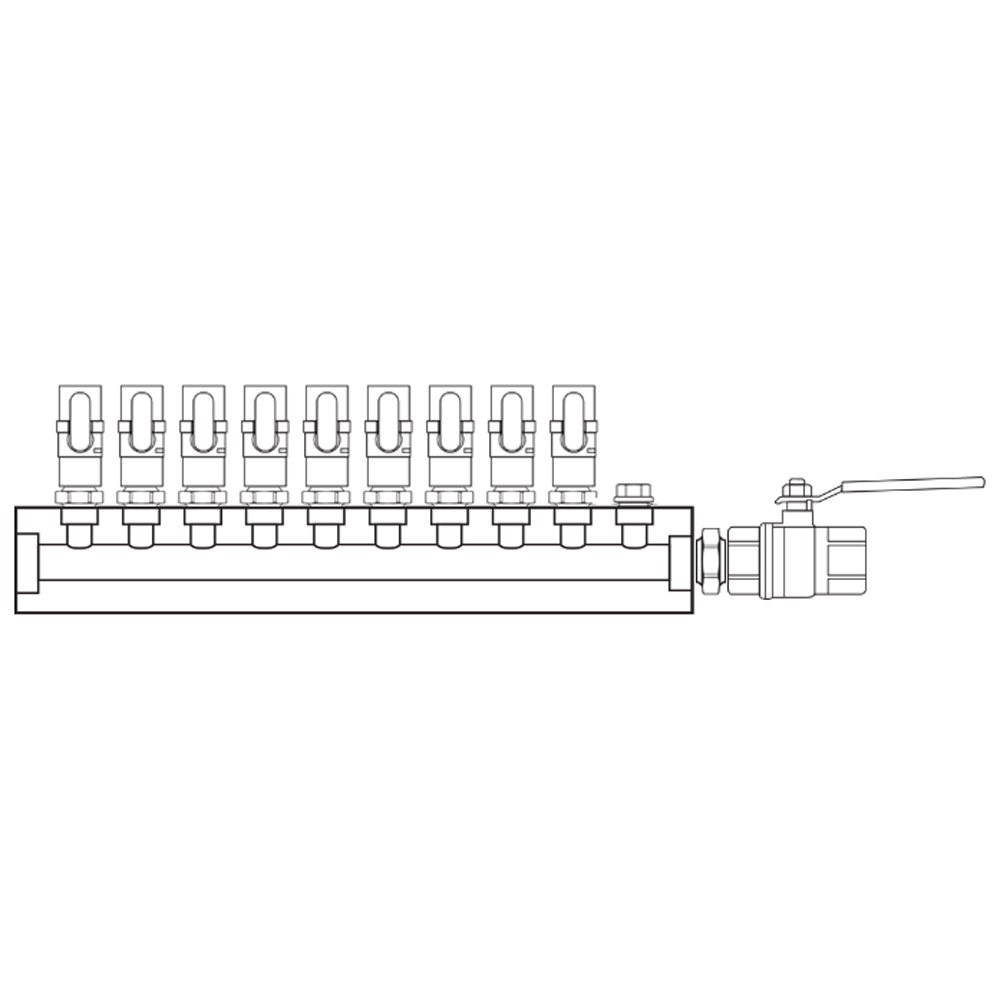 M1091002 Manifolds Brass