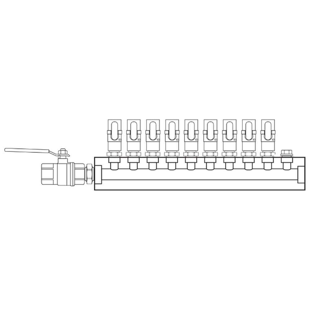 M1091010 Manifolds Brass