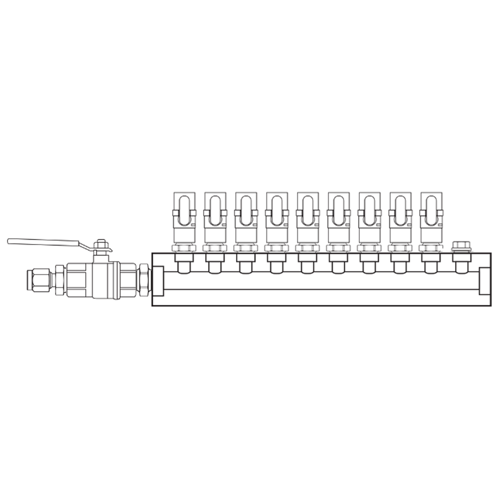 M1091020 Manifolds Brass