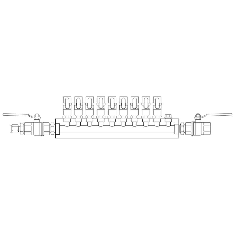 M1091032 Manifolds Brass