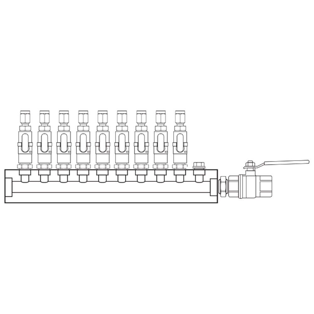 M1091302 Manifolds Brass