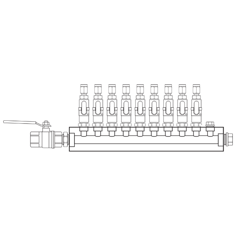 M1091311 Manifolds Brass