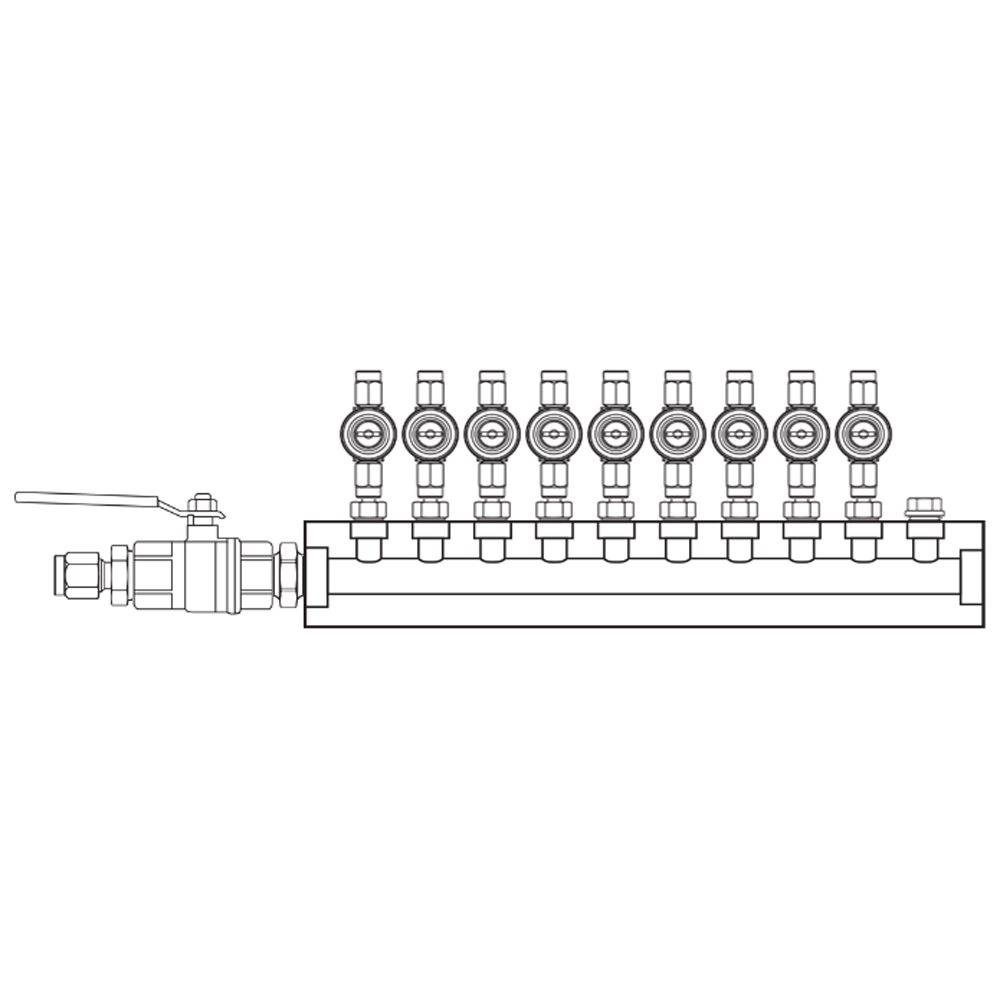 M1092030 Manifolds Brass