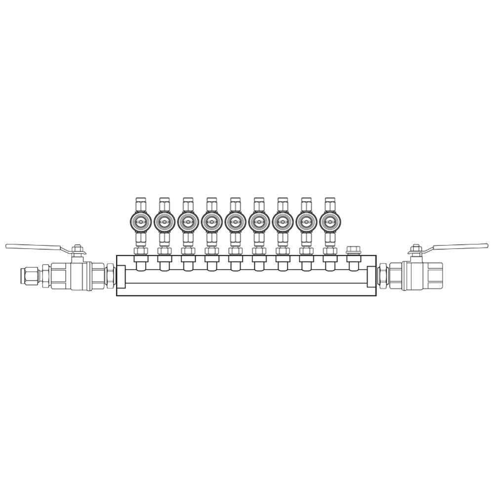 M1092032 Manifolds Brass