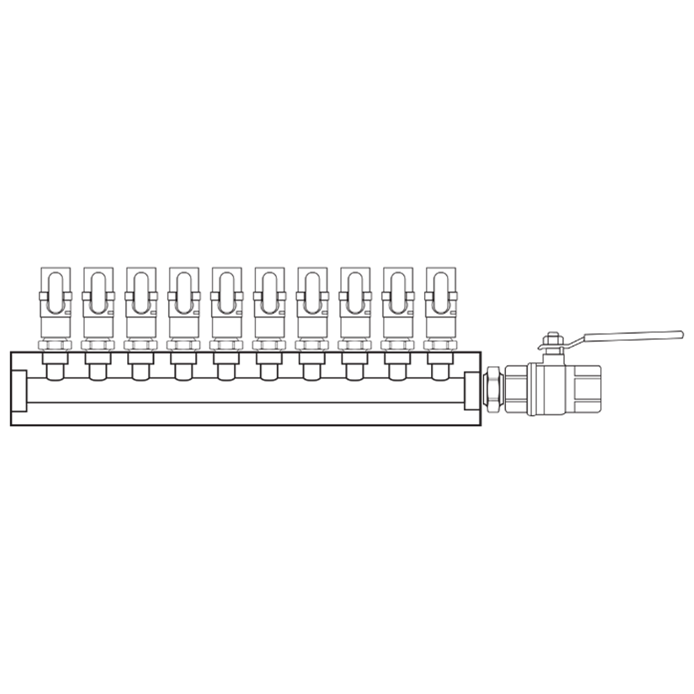 M1101002 Manifolds Brass