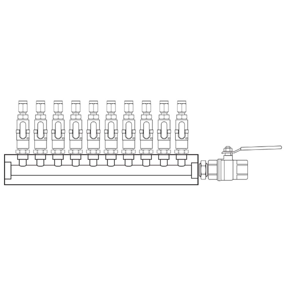 M1101102 Manifolds Brass