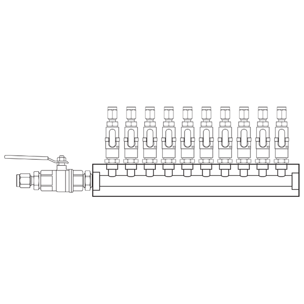 M1101240 Manifolds Brass