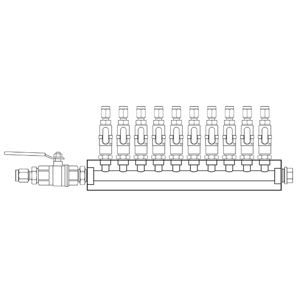M1101341 Manifolds Brass