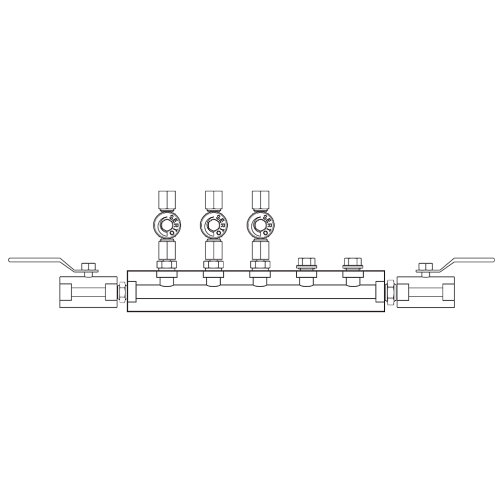 M2035012 Manifolds Stainless Steel Single Sided