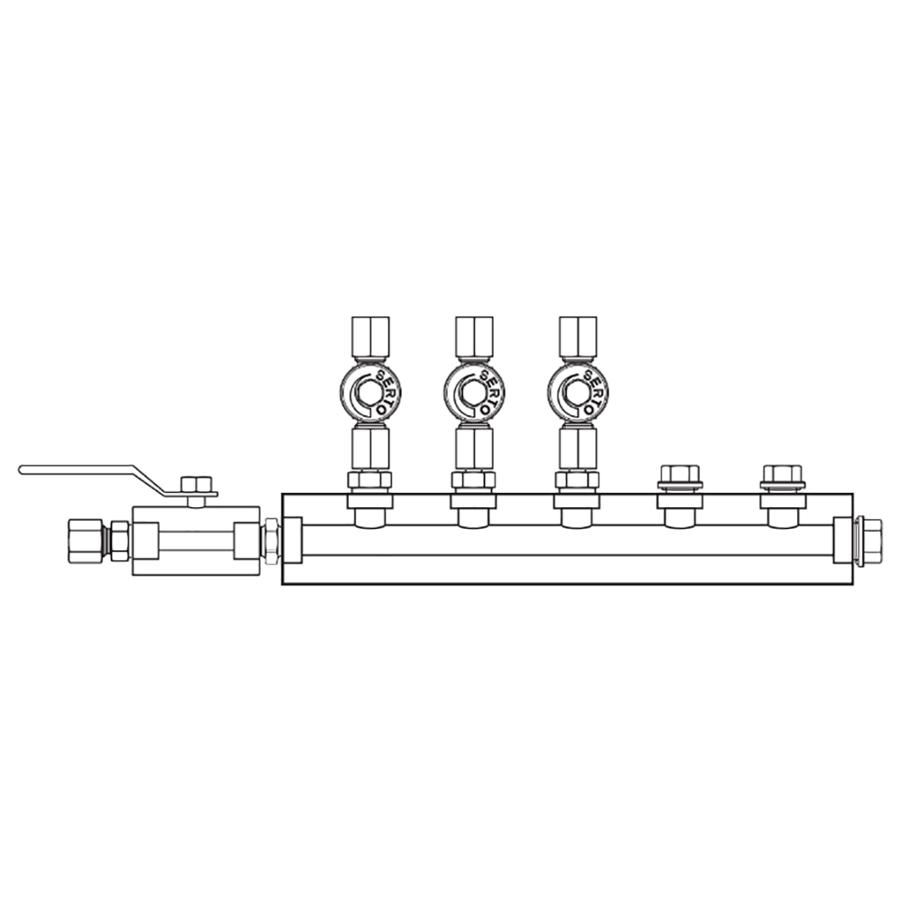 M2035041 Manifolds Stainless Steel Single Sided