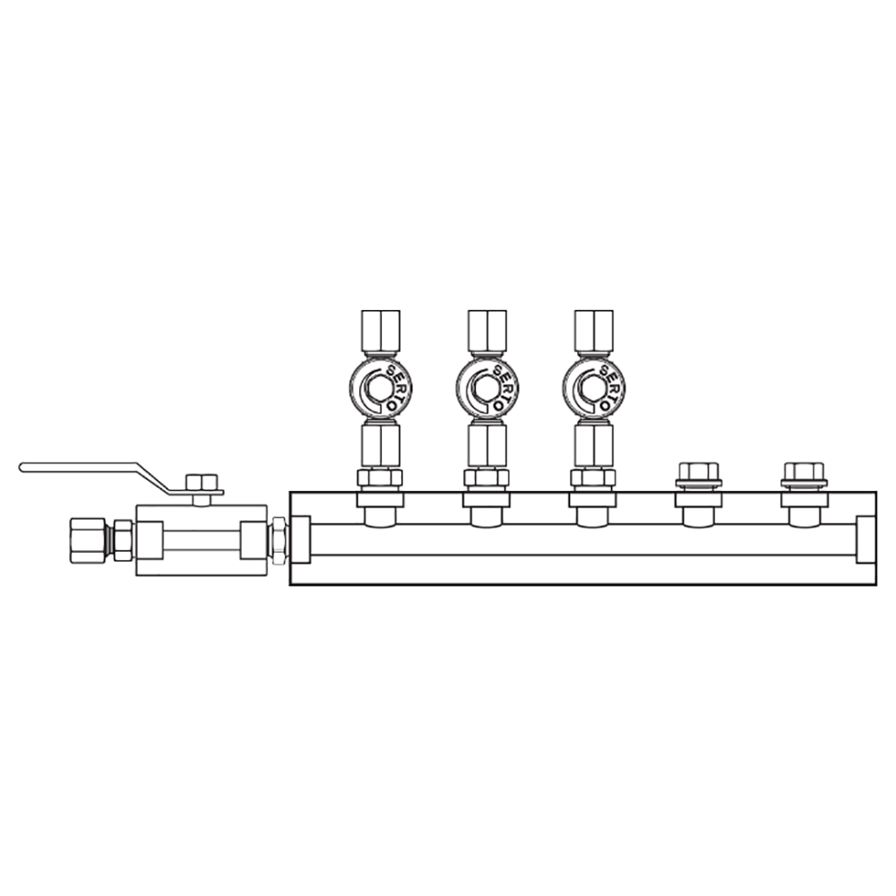 M2035050 Manifolds Stainless Steel Single Sided