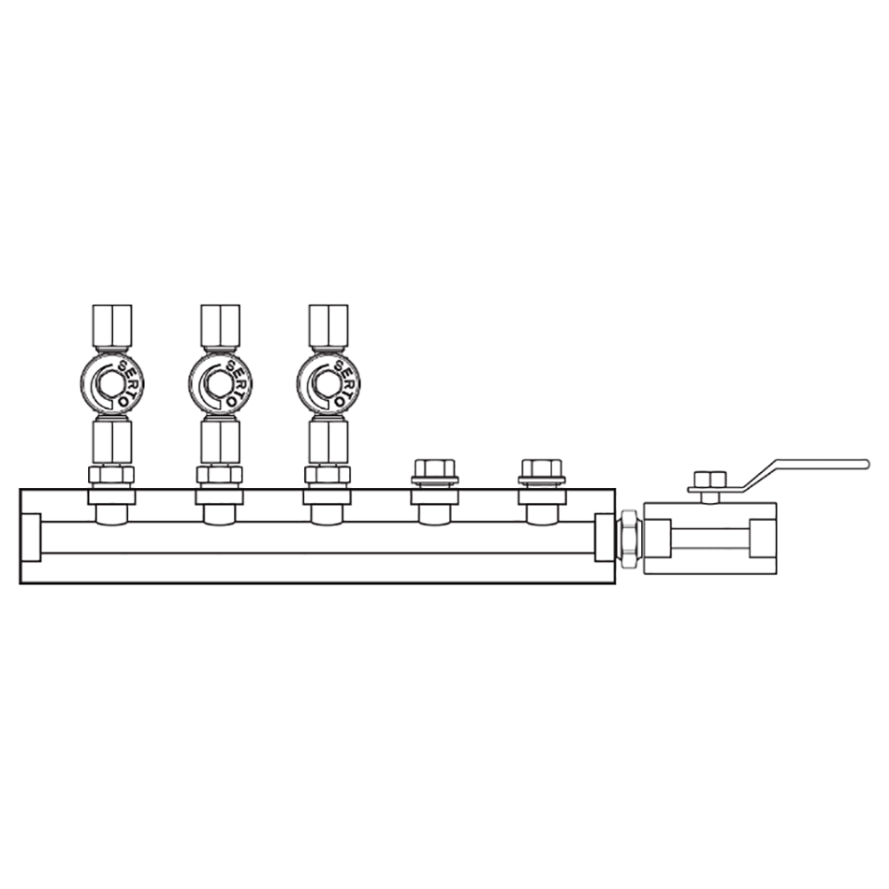 M2036002 Manifolds Stainless Steel Single Sided