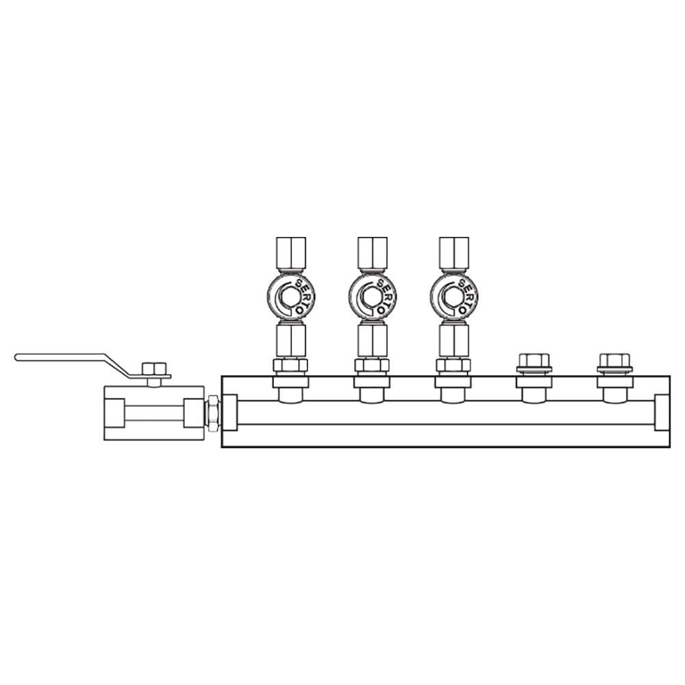 M2036010 Manifolds Stainless Steel Single Sided