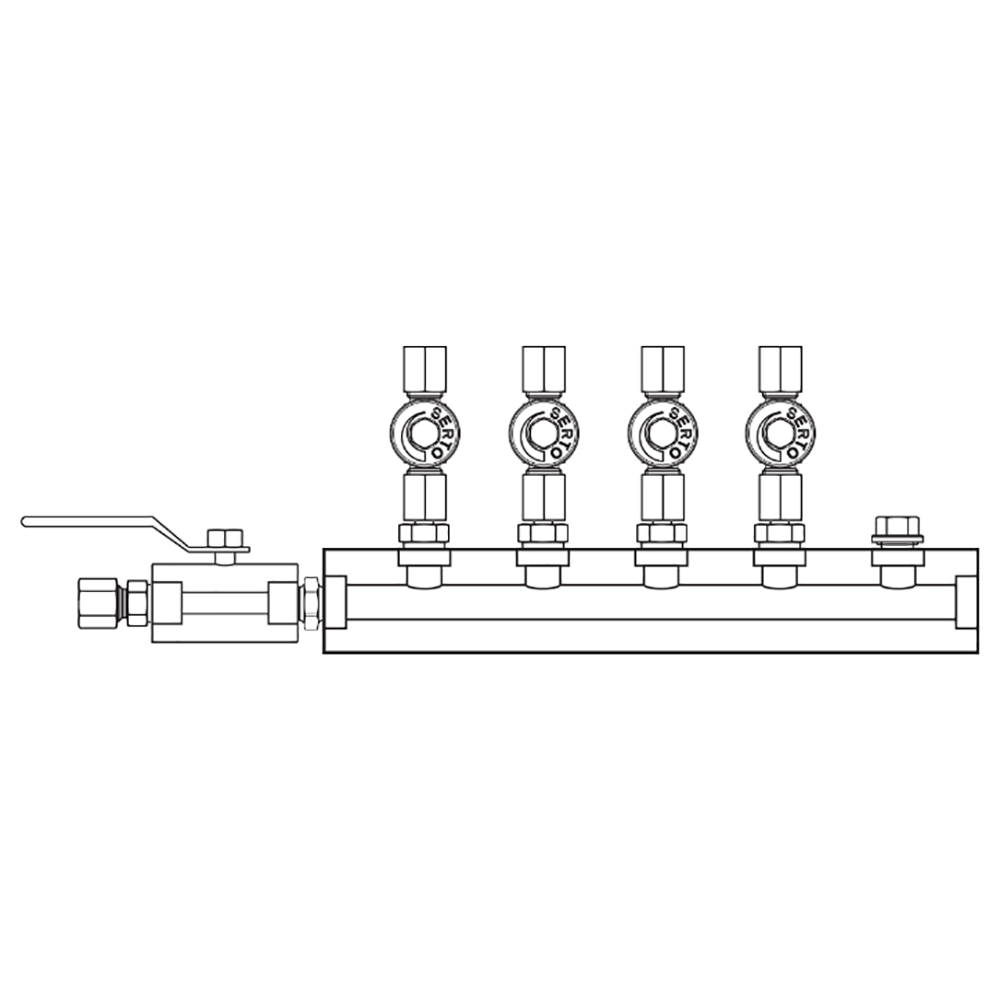 M2046030 Manifolds Stainless Steel Single Sided