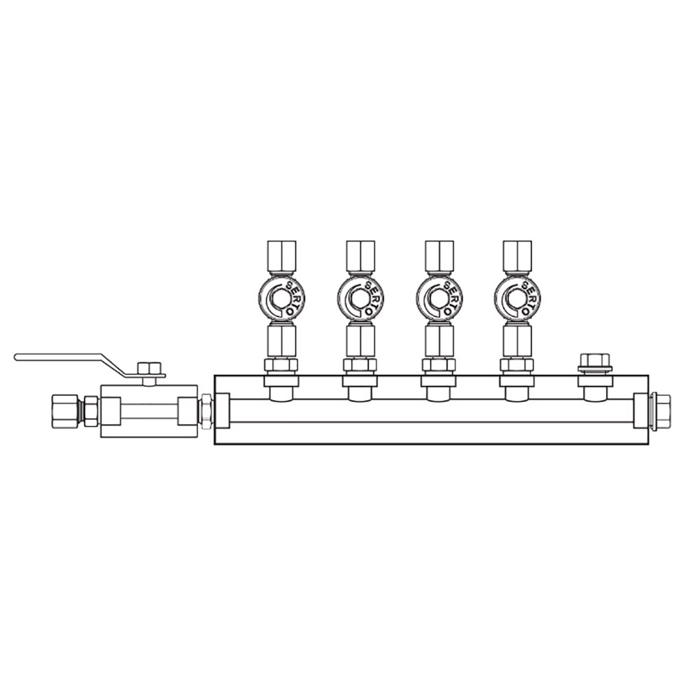 M2046051 Manifolds Stainless Steel Single Sided