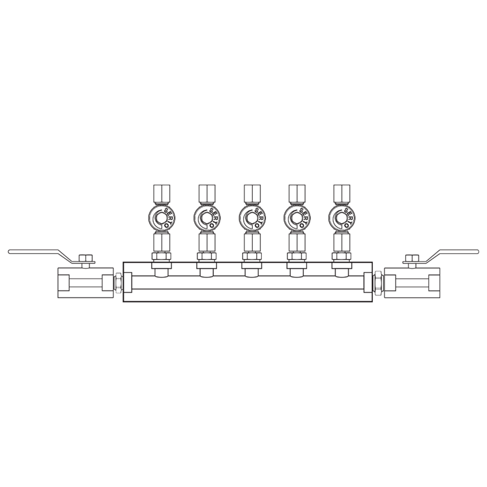 M2055012 Manifolds Stainless Steel Single Sided