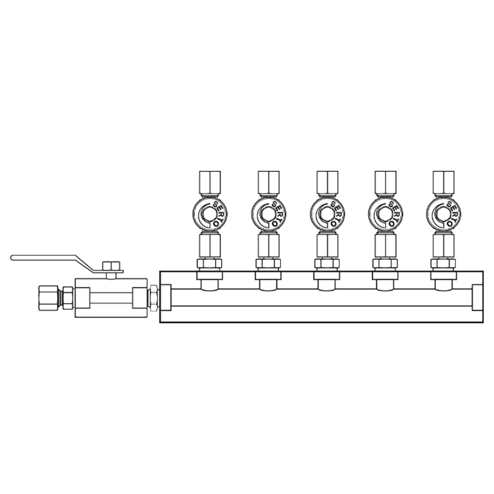 M2055040 Manifolds Stainless Steel Single Sided