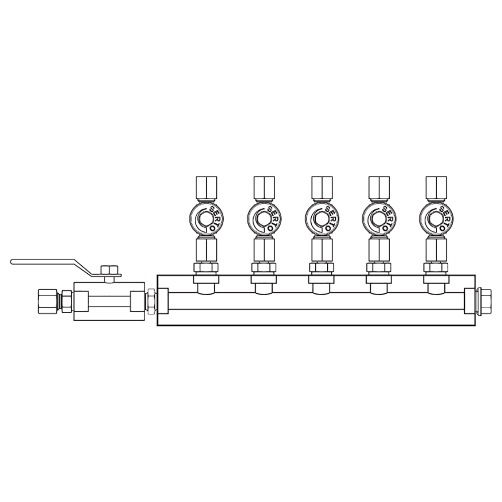 M2055041 Manifolds Stainless Steel Single Sided