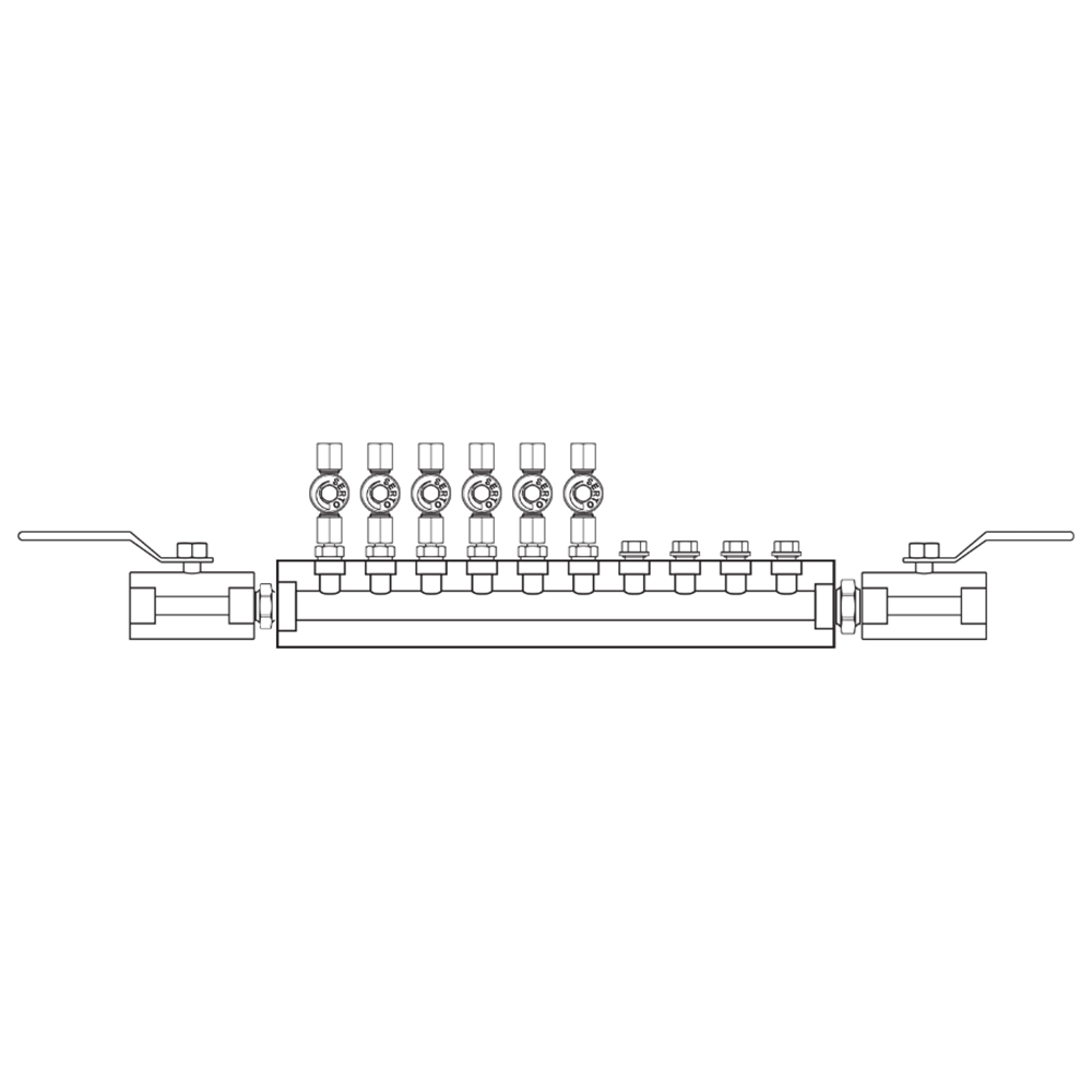 M2065012 Manifolds Stainless Steel Single Sided