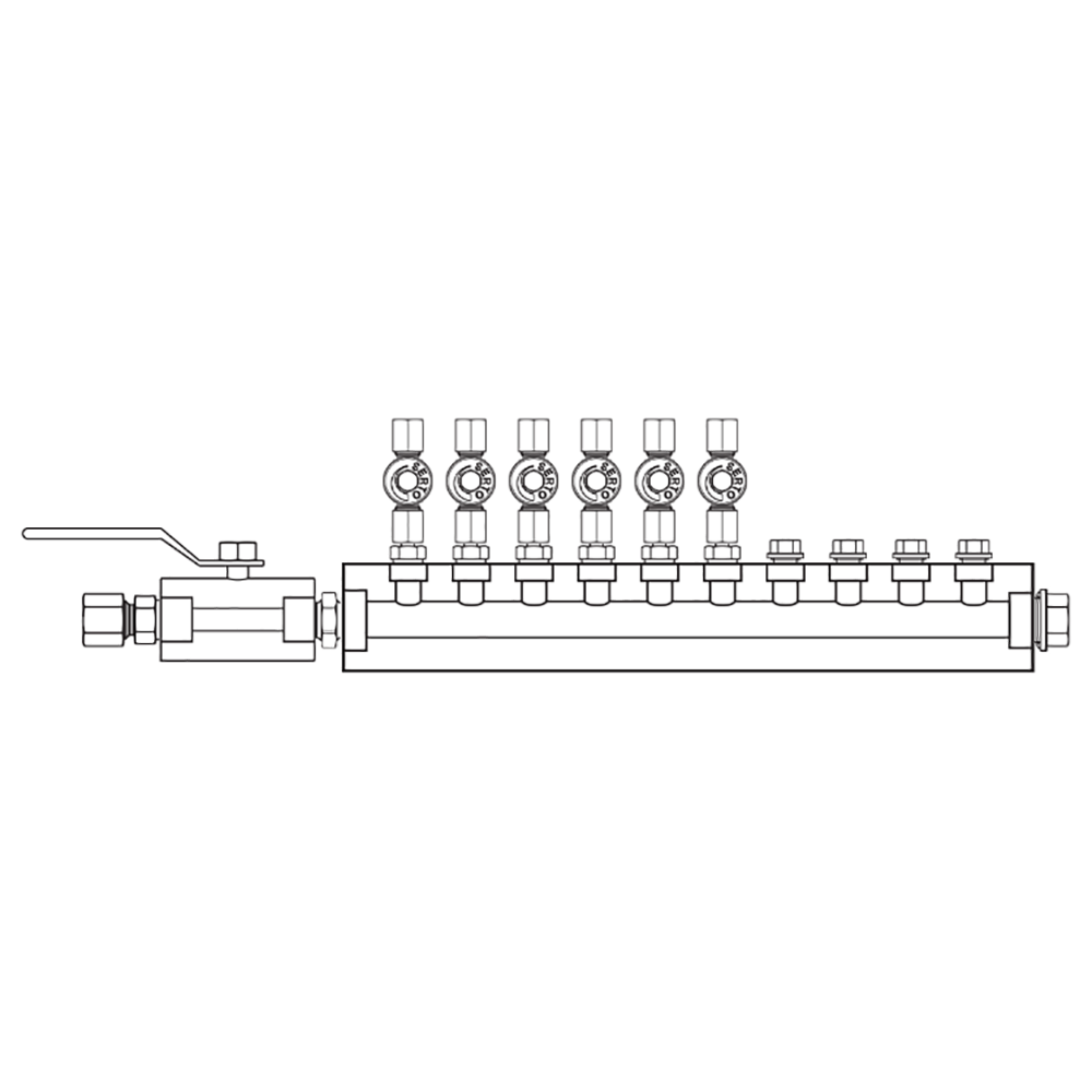 M2065021 Manifolds Stainless Steel Single Sided