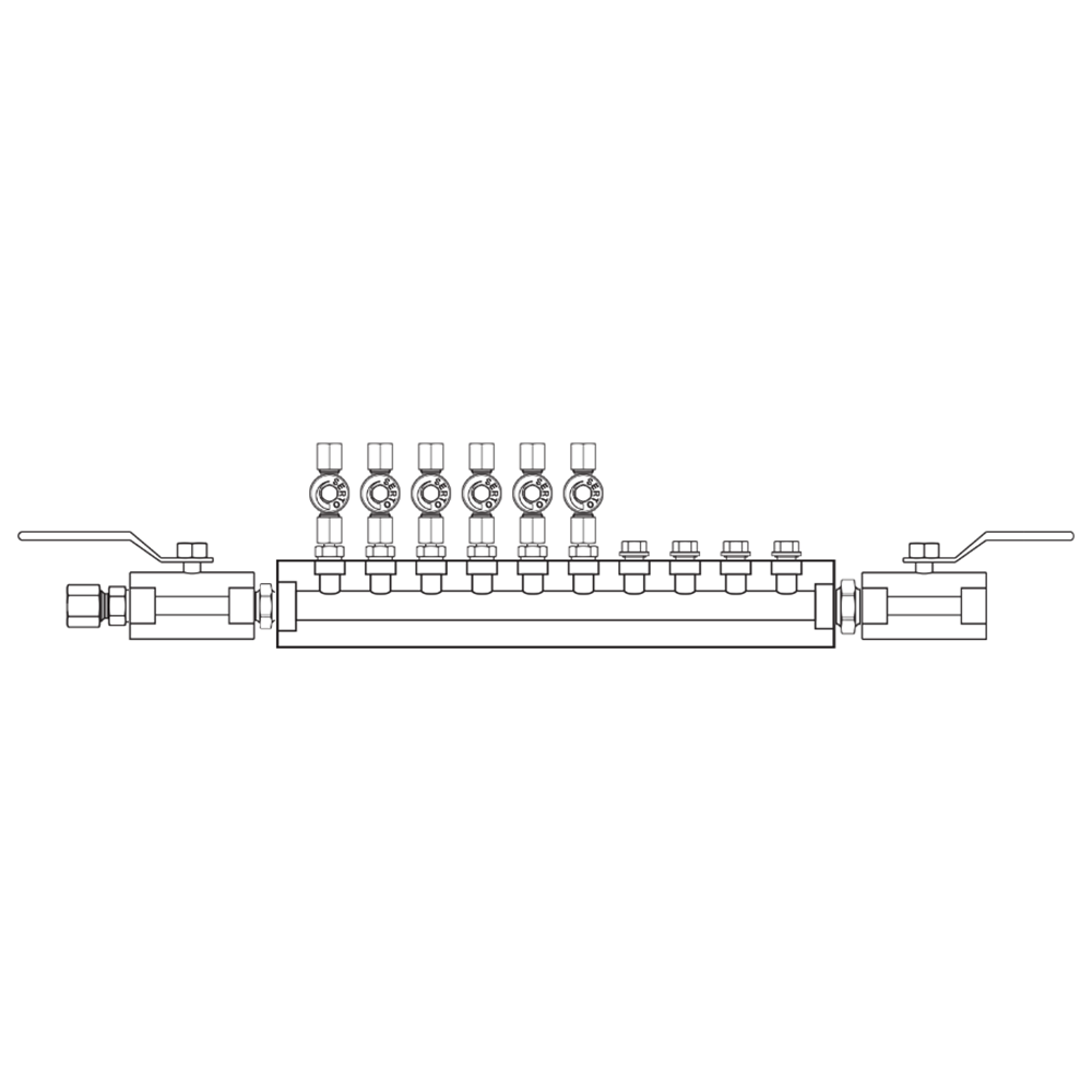 M2065032 Manifolds Stainless Steel Single Sided