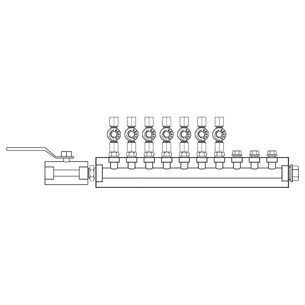 M2075011 Manifolds Stainless Steel Single Sided