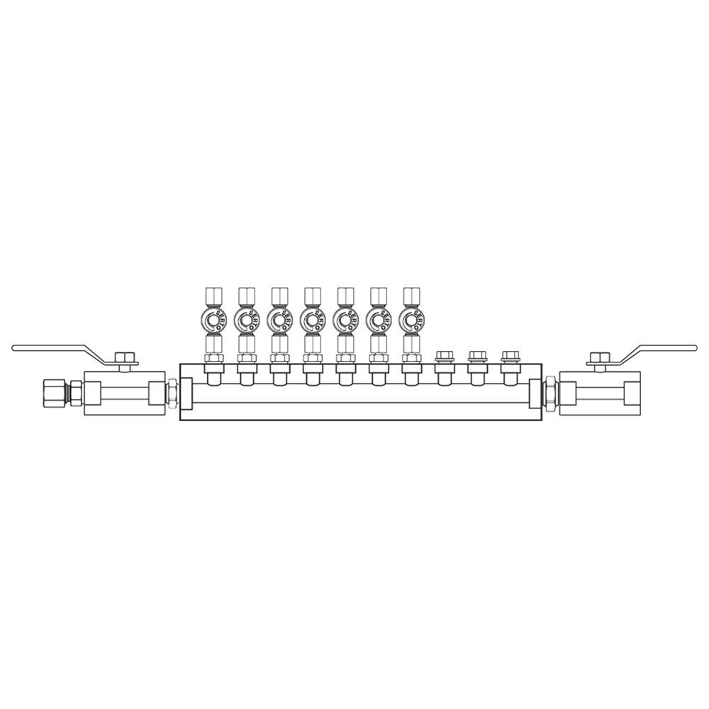 M2075022 Manifolds Stainless Steel Single Sided